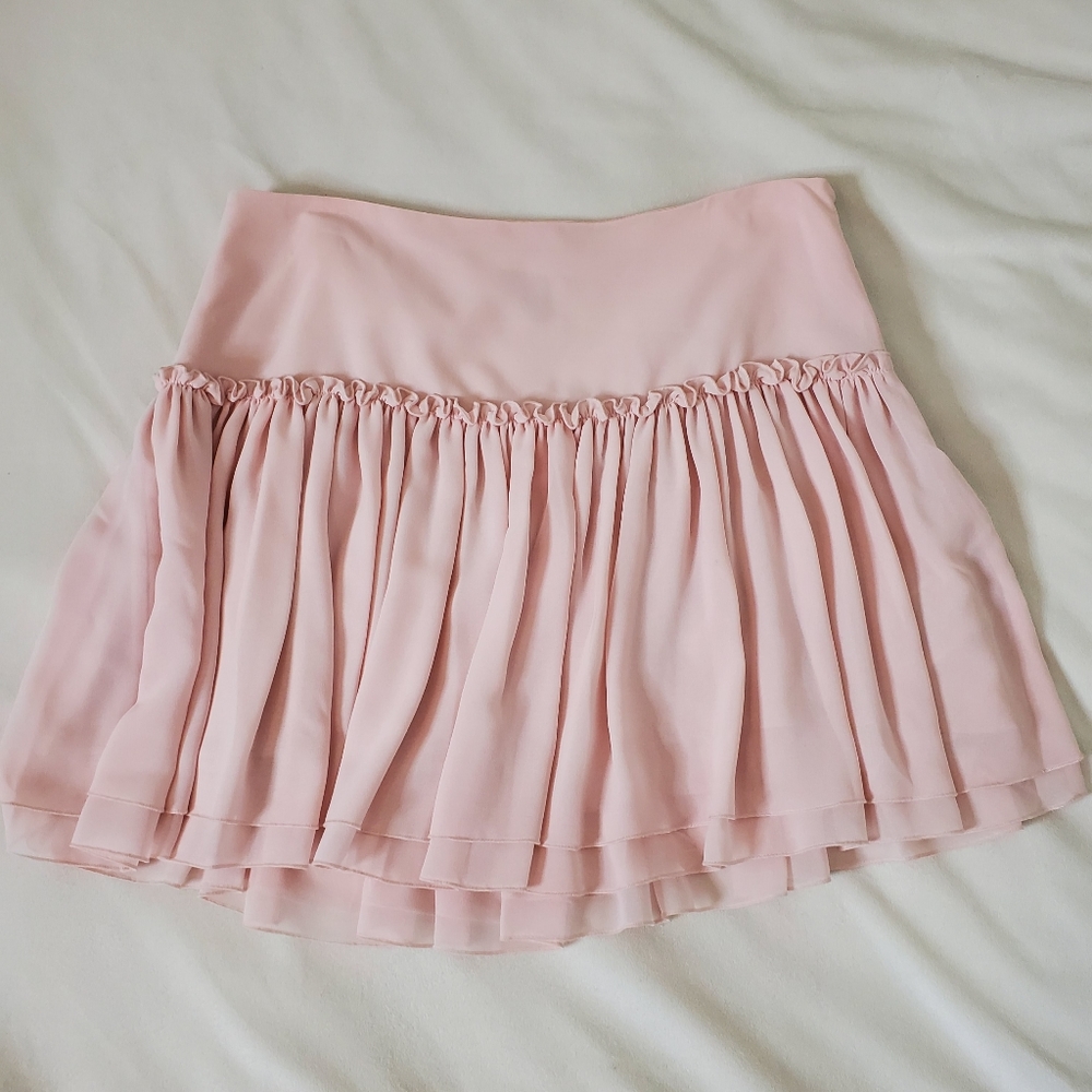 Banana Republic Shirred Drop Waist Flowy Mini Skirt Size 10